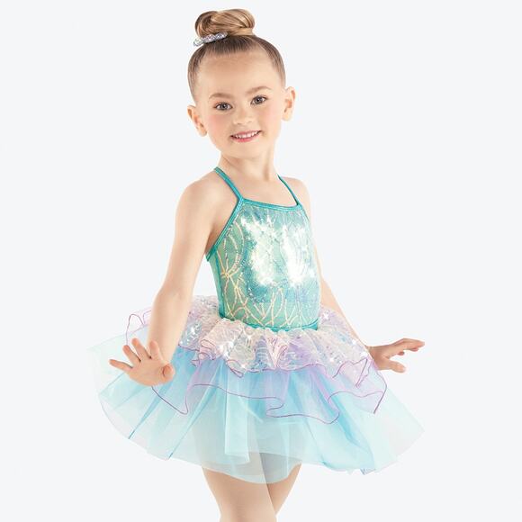 Dance Costume Tutu ONLY Medium Child Blue Revolution RC23526 Ballet Dress Up - Picture 1 of 4